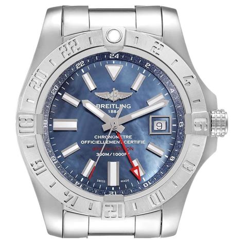 breitling herrenuhr blau